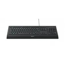 Logitech K280e Keyboard [USB, Full-size, Numpad, Spill-resistant, Palm rest, Black]