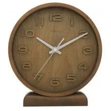 NeXtime klok 5192gs Wood Wood Small, 22x20 cm, Wall, Wood, Gray NeXtime klok 5192gs Wood Wood Small, 22x20 cm, Wall, Wood, Gray