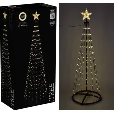 Kerstboom - Vlaggenmast - 300cm - 550 LED - Zwart Frame - Warm Wit Kerstboom - Vlaggenmast - 300cm - 550 LED - Zwart Frame - Warm Wit