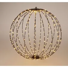 Lichtbol 400 led - Metaal - 60 cm - met Timer - warm wit