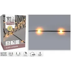 LED Verlichting 192 LED - extra warm wit - op batterij - 8 Lichtfuncties - Timer - Soft Wire LED Verlichting 192 LED - extra warm wit - op batterij - 8 Lichtfuncties - Timer - Soft Wire