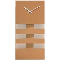 NeXtime klok 2855co Bold Stripes, 38x19 cm, Wall, Copper NeXtime klok 2855co Bold Stripes, 38x19 cm, Wall, Copper