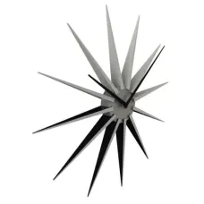 NeXtime klok 3051zi Nova, Ø50 cm, Wall, Black/ Silver NeXtime klok 3051zi Nova, Ø50 cm, Wall, Black/ Silver