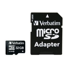 Verbatim 44083 Micro SDHC Premium, 32 GB, MicroSDHC, Class 10, 10 MB/s, 10 MB/s, Black