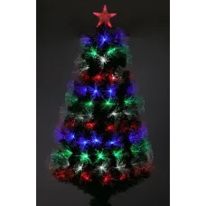 Kerstboom met Verlichting - Fiber Optic - 90 cm - multicolor