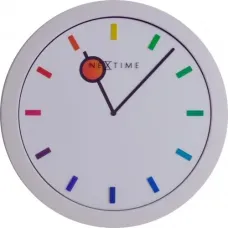 NeXtime klok 3048 Color Change, Ø28 cm, Wall, White/ Multi-color NeXtime klok 3048 Color Change, Ø28 cm, Wall, White/ Multi-color