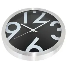 NXT clock 13803 Big Numbers, Ø35 cm, Wall, Black