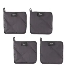 Masterpro Smart Pannenlappen - 4 stuks - Hittebestendig - Pannenonderzetter - 100% Katoen Masterpro Smart Pannenlappen - 4 stuks - Hittebestendig - Pannenonderzetter - 100% Katoen