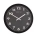NeXtime klok 2906ma Mercure, Ø 25 cm, Wall, Black NeXtime klok 2906ma Mercure, Ø 25 cm, Wall, Black