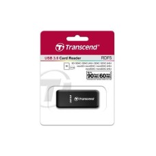 Transcend TS-RDF5K PDF5 Card Reader, USB3.0, SD/microSD , SDHC/SDXC, UHS-I, LED, Black Transcend TS-RDF5K PDF5 Card Reader, USB3.0, SD/microSD , SDHC/SDXC, UHS-I, LED, Black