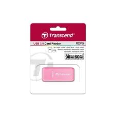 Transcend TS-RDF5R PDF5 Card Reader, USB3.0, SD/microSD , SDHC/SDXC, UHS-I, LED, Roze Transcend TS-RDF5R PDF5 Card Reader, USB3.0, SD/microSD , SDHC/SDXC, UHS-I, LED, Roze
