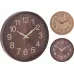 Wandklok - Donkerbruin - Houtlook - 30cm