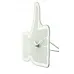 NeXtime klok 5185wi Mini Thumbs Up, 20.5x21 cm, Wall, White/ Silver