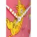 NeXtime klok 8810 Tickle My Tummy, Ø30 cm, Wall, Pink/ Multi-color