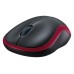 Logitech M185 Wireless Optical mouse red [RF 2.4Ghz, 1000 DPI, 3-Button, AA, 10m]