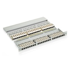 Equip 326448 48-Port Cat.6 Shielded Patch Panel, Black, RJ-45, Cat6, Black, Rack mount, 1U Equip 326448 48-Port Cat.6 Shielded Patch Panel, Black, RJ-45, Cat6, Black, Rack mount, 1U