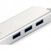 LevelOne USB-0503 Gigabit Ethernet Network adapter, Wired, USB, 1000 Mbit/s, Silver, White