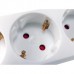 Equip 245550 Power strip, 3 AC outlet(s) Indoor, Type F, Type F, 1.5 mm², 1.5 m, White