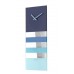 NeXtime klok 2855bl Bold Stripes, 38x19 cm, Wall, Blue NeXtime klok 2855bl Bold Stripes, 38x19 cm, Wall, Blue