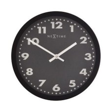 NeXtime klok 2906ma Mercure, Ø 25 cm, Wall, Black NeXtime klok 2906ma Mercure, Ø 25 cm, Wall, Black