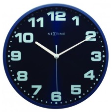 NeXtime klok 3053bl Dash Blue, Ø 35 cm, Wall, Blue NeXtime klok 3053bl Dash Blue, Ø 35 cm, Wall, Blue
