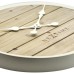 NeXtime klok 3134wi Plank, Ø50 cm, Wall, White NeXtime klok 3134wi Plank, Ø50 cm, Wall, White