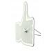 NeXtime klok 5185wi Mini Thumbs Up, 20.5x21 cm, Wall, White/ Silver NeXtime klok 5185wi Mini Thumbs Up, 20.5x21 cm, Wall, White/ Silver