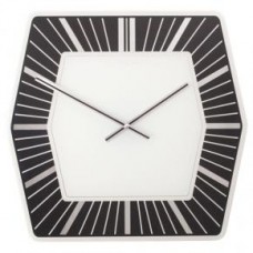 NeXtime klok 8128zw Hexagon, 43x43 cm, Wall, White