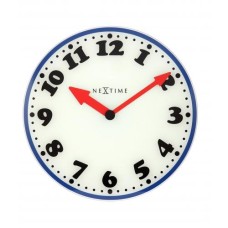 NeXtime klok 8151 Boy, Ø43 cm, Wall, White/ Blue/ Black/ Red NeXtime klok 8151 Boy, Ø43 cm, Wall, White/ Blue/ Black/ Red