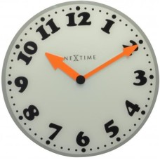 NeXtime klok 8152 Girl, Ø43 cm, Wall, White/ Gray/ Black/ Orange NeXtime klok 8152 Girl, Ø43 cm, Wall, White/ Gray/ Black/ Orange