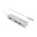 Equip 128958 USB-C to 4-port USB 3.0 Hubs, USB 3.2 Gen 1 Type-C, Type-A, 5000 Mbit/s, Silver