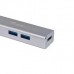 Equip 128958 USB-C to 4-port USB 3.0 Hubs, USB 3.2 Gen 1 Type-C, Type-A, 5000 Mbit/s, Silver